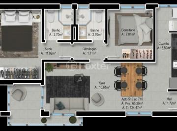 Planta Apto Final 10.jpeg · Apartamento, 2 dormitórios, 65 m², em Centro Histórico