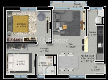 Planta Apto Final 05.jpeg · Apartamento, 2 dormitórios, 54 m², em Centro Histórico
