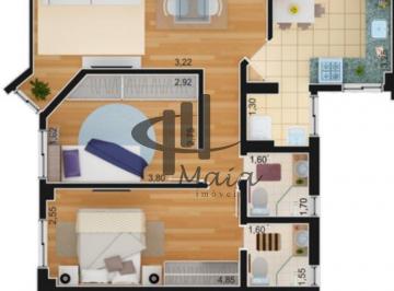 Apartamento · 67m² · 2 Quartos · 1 Vaga · Venda Apartamento Sao Caetano do Sul Santa Maria Ref: 38291