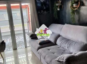 Casa · 100m² · 3 Quartos · 2 Vagas · Sobrado com 3 dorms, Itaguaí, Mongaguá - R$ 560 mil, Cod: 9006