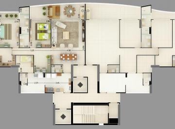 planta · Apartamento com 3 dormitórios à venda, 146 m² por R$ 1.390.000,00 - Guararapes - Fortaleza/CE