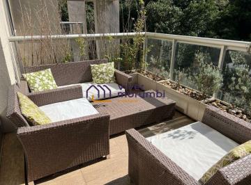 Apartamento · 142m² · 3 Quartos · 3 Vagas · Apartamento mobiliado, de fundos, vista para o bosque.