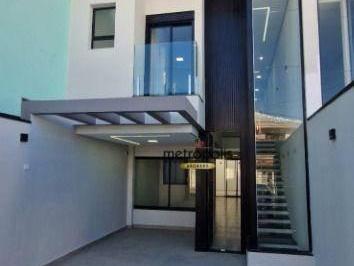 Fachada · Sobrado com 3 dormitórios à venda, 155 m² por R$ 1.320.000,00 - Vila Alzira - Santo André/SP