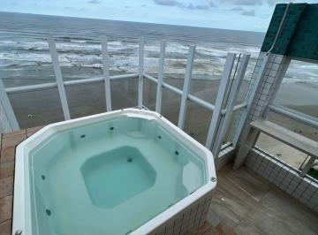 Apartamento de 3 quartos, Praia Grande · Cobertura duplex Frente mar CAIÇARA 143M² Porteira fechada