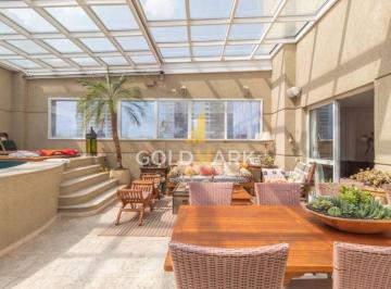 Apartamento · 360m² · 4 Quartos · 6 Vagas · Magnífica cobertura duplex 360 metros no melhor de Moema Pássaros! Fora de rota de avião