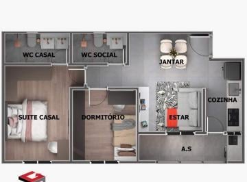 Apartamento · 114m² · 2 Quartos · 1 Vaga · Cobertura à venda 2 quartos 1 suíte 1 vaga Rudge Ramos - São Bernardo do Campo - SP