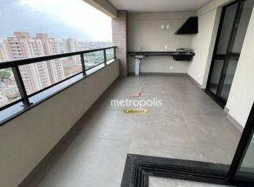 sacada gourmet · Apartamento com 3 dormitórios à venda, 161 m² por R$ 1.531.694,00 - Campestre - Santo André/SP