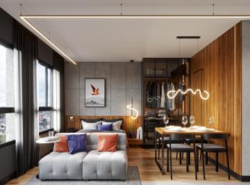 Apartamento de 1 quarto, Curitiba · APARTAMENTO STUDIO EM CONDOMÍNIIO CLUBE NO NOVO MUNDO