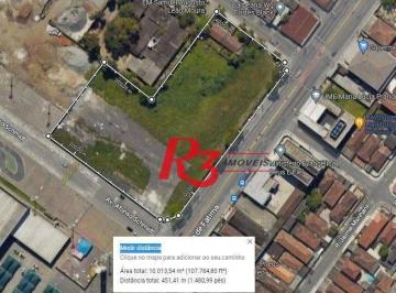 d469cb8159f5986b92a7ab5ec923231688b2464b · Terreno à venda, 9613 m² por R$ 32.600.000,00 - Areia Branca - Santos/SP