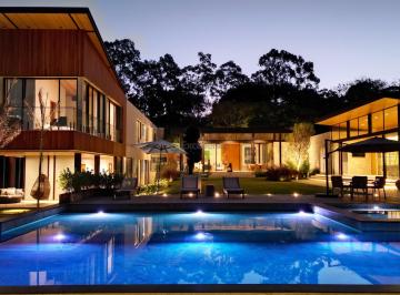 Lazer Noturno · Casa de Luxo em Condomínio Terras de São José I: 7 Quartos, 6 Suítes, 3 Salas - Venda em Itu-SP - 1.