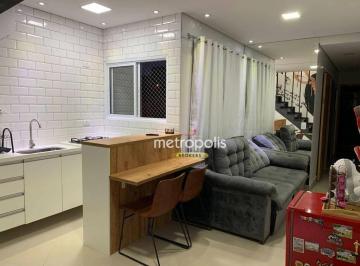 Sala · Cobertura à venda, 100 m² por R$ 405.981,00 - Vila Alto de Santo André - Santo André/SP