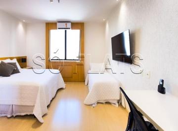 Apartamento · 23m² · 1 Quarto · 1 Vaga · Studio mobiliado no Campo Belo com vaga e transfer para o Aeroporto de Congonhas