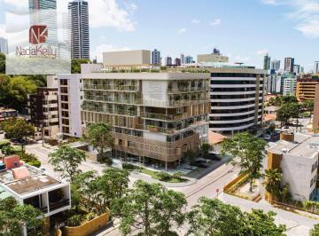 99415270c8f365c244aebadb7b5c913c8f8da4bb · Flat com 1 dormitório à venda, 59 m² por R$ 759.900,00 - Cabo Branco - João Pessoa/PB