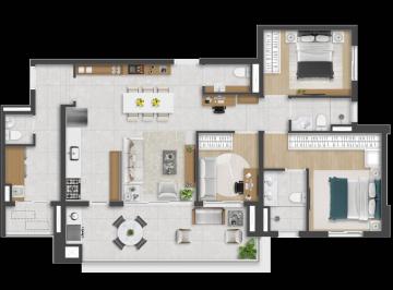 Apartamento · 116m² · 3 Quartos · 2 Vagas · Apartamento 116m² 3 dormitórios - Haia Boa Vista!