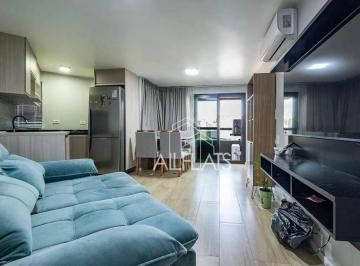 Sala integrada  · Apartamento com 1 quarto à venda, 43 m² - Jardins - São Paulo/SP
