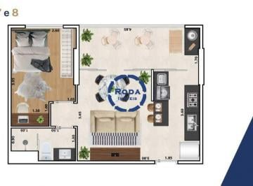 Apartamento · 43m² · 1 Quarto · 1 Vaga · Apartamento à venda, 1 quarto, 1 vaga, Macuco - Santos/SP