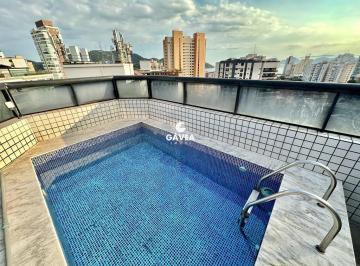 Apartamento · 224m² · 4 Quartos · 2 Vagas · Cobertura para aluguel no Ponta da Praia em Santos.