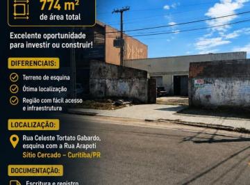 Terreno , Curitiba · Terreno 774 M² Com Um Barracão -Rua Celeste Tortato Gabardo - Sitio Cercado - Curitiba/PR