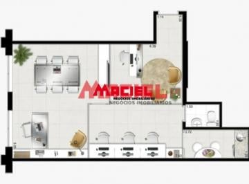 Comercial · 49m² · 2 Vagas · Sala comercial no Ed New Worker Tower (Jd Aquarius) - 2 vagas