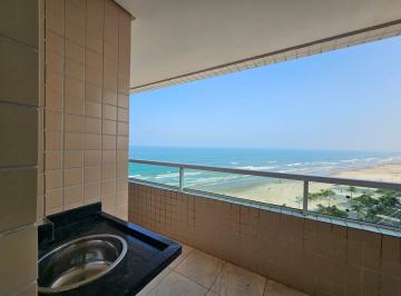 Apartamento de 2 quartos, Praia Grande · Apartamento 2 Quartos Frente ao Mar Novo Sacada Gourmet