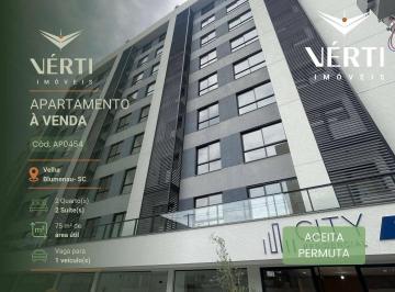 e3edc13d91ae77ac4ff45a8f0c0d5f997db8e697 · Apartamento com 2 dormitórios à venda, 75 m² por R$ 660.000,00 - Velha - Blumenau/SC