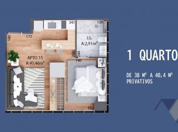 4a8feb4c617c087c21bba8e9bfaa9cd4f06ba1ec · Apartamento com 1 dormitório à venda, 40 m² por R$ 637.104,23 - Centro - Cascavel/PR