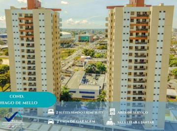 Apartamento · 113m² · 3 Quartos · 2 Vagas · Cond. Thiago de Melo - 03 Qtos sendo 01 Suíte 2 Semi Suítes C/ 110 M2