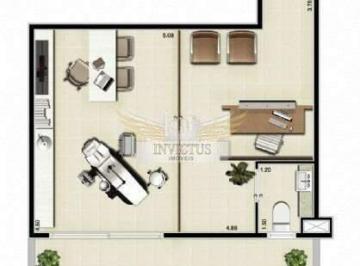 Comercial · 34m² · 1 Vaga · Salas/Conjuntos Comercial Novo à Venda, 34m² - Rudge Ramos, São Bernardo do Campo/SP