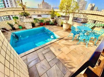 Apartamento · 330m² · 3 Quartos · 5 Vagas · Cobertura à venda no Pompéia em Santos.