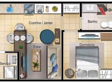 c5ae6114a514f26b323ca3dc6f65f76462dbb2cb · Apartamento com 1 dormitório à venda, 59 m² por R$ 220.000 - Portal Ville Primavera - Boituva/SP