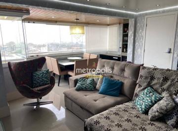 Sala 3 ambientes · Apartamento à venda, 128 m² por R$ 1.299.000,00 - Centro - Santo André/SP