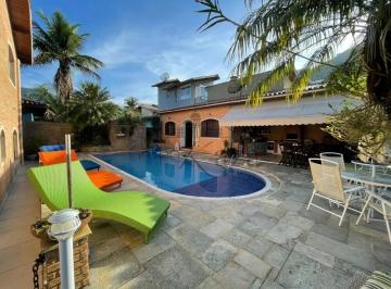 Casa · 600m² · 7 Quartos · 3 Vagas · Casa Condomínio - Ubatuba - Condomínio Recanto da Lagoinha - 7 Dormitórios - 375m².