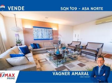 Apartamento · 344m² · 4 Quartos · 3 Vagas · SQN 109 - Ed. Wilma Pereira - Andar Alto - Nascente