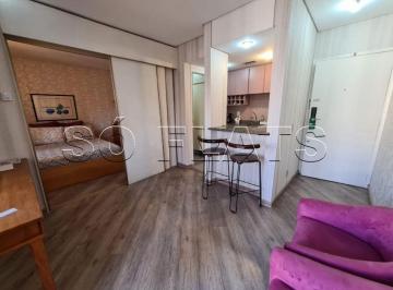 Apartamento · 25m² · 1 Quarto · 1 Vaga · Flat em Moema, São Paulo/SP de 25m² 1 quartos para locação R$ 2.100,00/mes