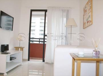 Apartamento · 43m² · 1 Quarto · 1 Vaga · Flat em Cidade Monções, São Paulo/SP de 43m² 1 quartos para locação R$ 4.100,00/mes