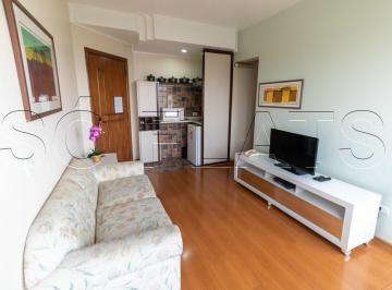 Apartamento · 34m² · 1 Quarto · 1 Vaga · Flat em Paraíso do Morumbi, São Paulo/SP de 34m² 1 quartos para locação R$ 1.600,00/mes
