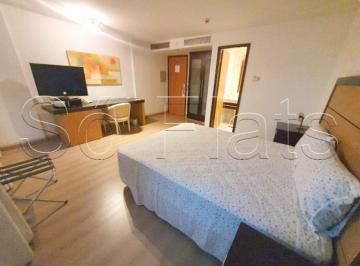 Apartamento · 27m² · 1 Quarto · 1 Vaga · Flat em Indianópolis, São Paulo/SP de 27m² 1 quartos para locação R$ 1.200,00/mes