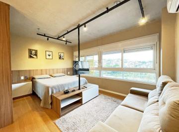Apartamento · 42m² · 1 Quarto · 1 Vaga · Apartamento de 1 Studio com vaga de garagem  à venda no bairro Central Parque em Porto Alegre
