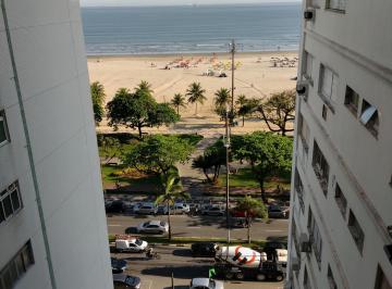Vista do dormitório frente · APARTAMENTO 02 DORMITÓRIOS FRENTE A PRAIA NO GONZAGA