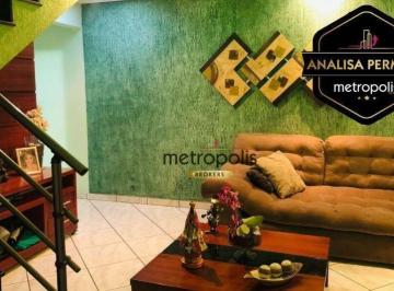 70d089e7f075b6fecd464d7c089e0c6a3f50b7d9 · Sobrado com 2 dormitórios à venda, 141 m² por R$ 638.000,00 - Vila Palmares - Santo André/SP