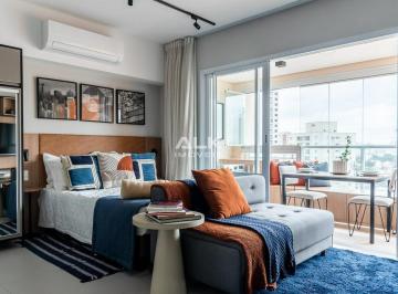 Apartamento · 42m² · 1 Quarto · 1 Vaga · Lindo Studio no Campo Belo, 1 dormitório, 1 vaga