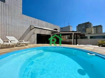 Piscina · Cobertura com 3 quartos (1 suíte), 1 vaga e lazer à venda no Tombo, Guarujá