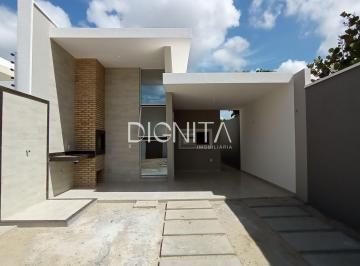 Casa · 104m² · 3 Quartos · 2 Vagas · Casa Plana Alto Padrão 3 Dormitórios Guaribas - Eusébio