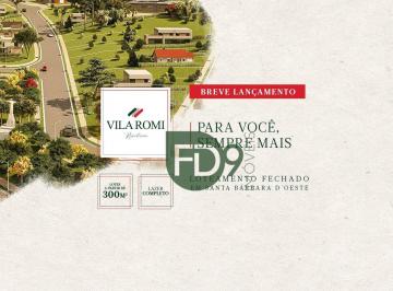 807fc56930261019239ee7bd4a9b81b0aa7ce60a · Terreno à venda, 300 m² por R$ 450.000,00 - Vila Romi - Santa Bárbara D'Oeste/SP