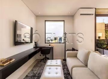 Apartamento · 74m² · 2 Quartos · 2 Vagas · Flat amplo no Itaim Bibi com 2 dormitórios e 2 vagas perto da Faria Lima