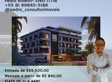Apartamento de 1 quarto, Tamandaré · Flat com varanda na Praia de Tamandaré com mensais de R$840,00
