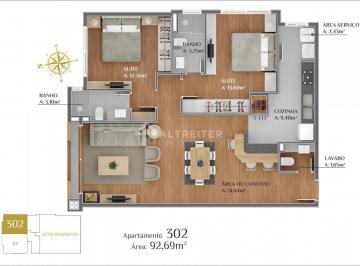 Apartamento · 92m² · 1 Vaga · APTO 2 DORMITÓRIOS SYRAH REZIDENZIALE GRAMADO RS