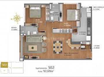 Apartamento · 92m² · 1 Vaga · APTO 2 DORMITÓRIOS SYRAH REZIDENZIALE GRAMADO RS