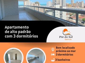 Apartamento de 3 quartos, Praia Grande · Oportunidade 03 Dormitórios, Vista mar Lazer completo