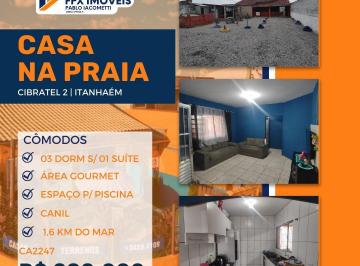 Casa de 3 quartos, Itanhaém · Linda Edícula co0m espaço para piscina no bairro cibratel 2 sendo 03 quartos
